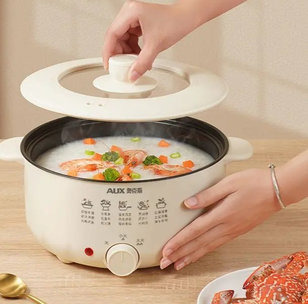 Electric hot pot household electric hot pot large capacity multi-functional all-in-one pot gift wholesale electric hot pot