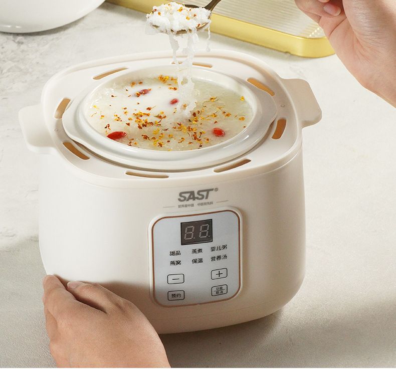 Electric Stew Cup Household Ceramic Automatic Smart Bird's Nest 1L Small Electric Stew Cup Water Barrier Gift Wholesale