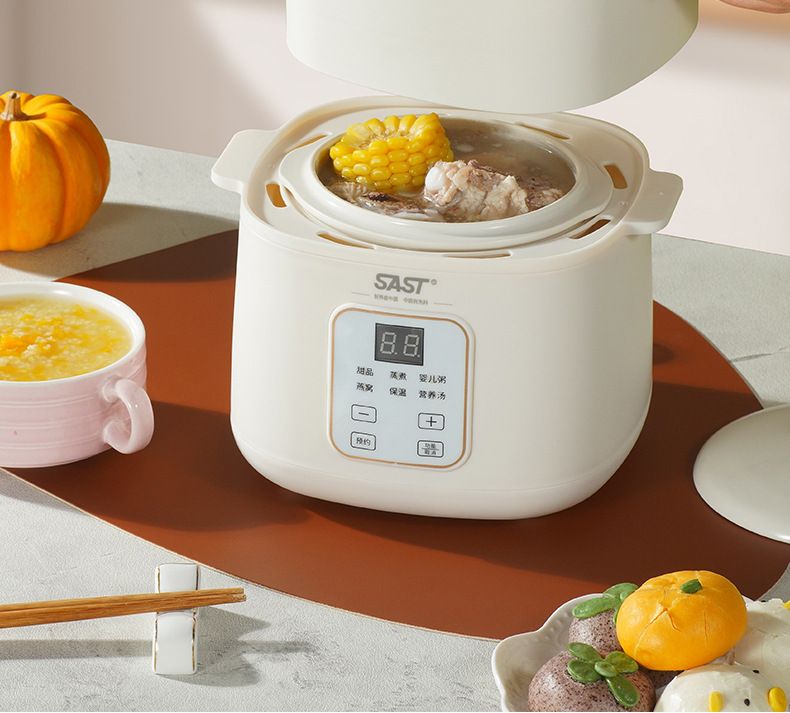 Electric Stew Cup Household Ceramic Automatic Smart Bird's Nest 1L Small Electric Stew Cup Water Barrier Gift Wholesale