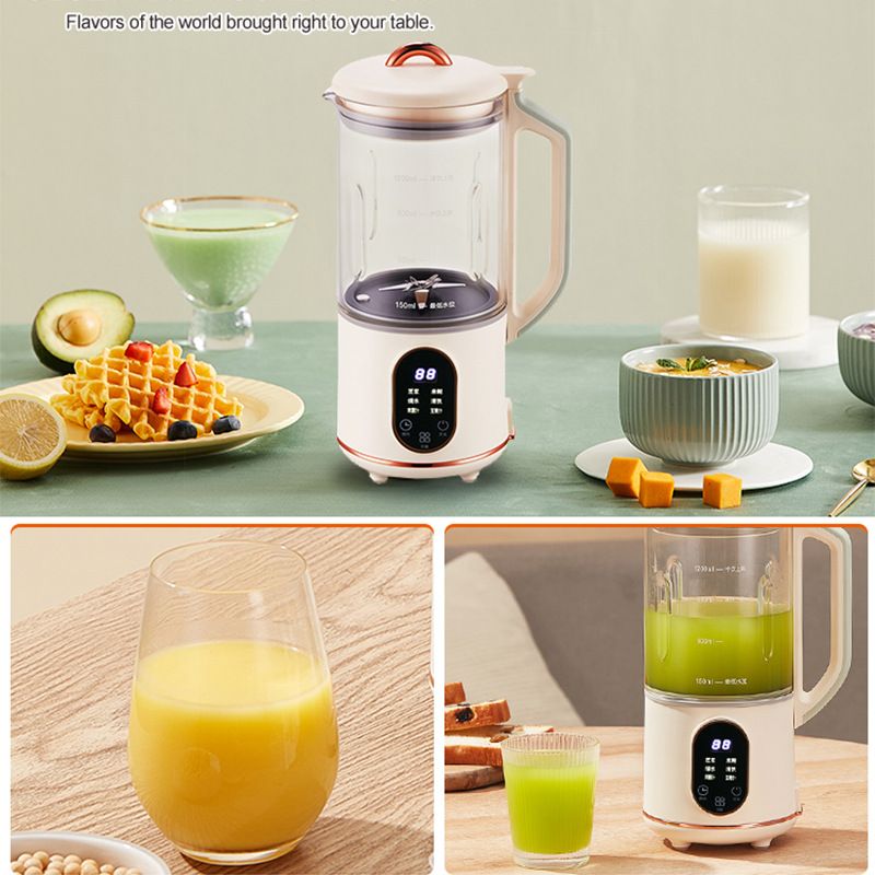 Wall breaker household multi-functional soybean milk automatic juicer cooking machine English version touch home appliance