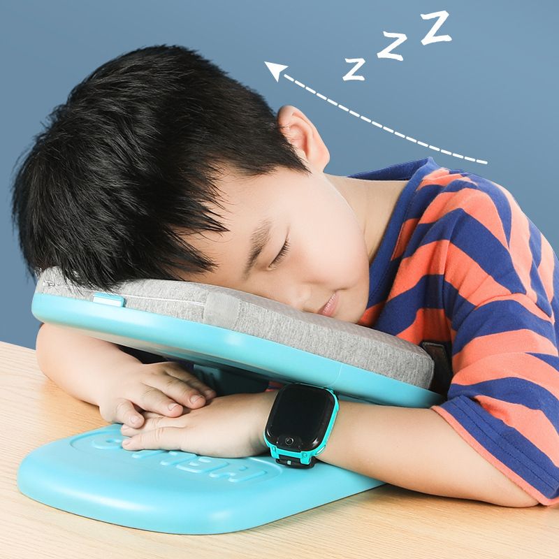 Multifunctional Folding Student Memory Foam Nap Pillow with Plastic Shell