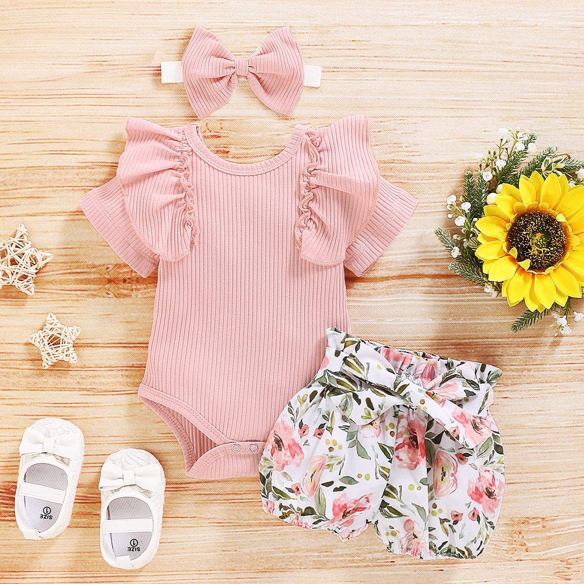 baby clothing sets Cotton fabric Floral Style Children's clothing kids Summer Clothes Baby Rompers baby girl clothes