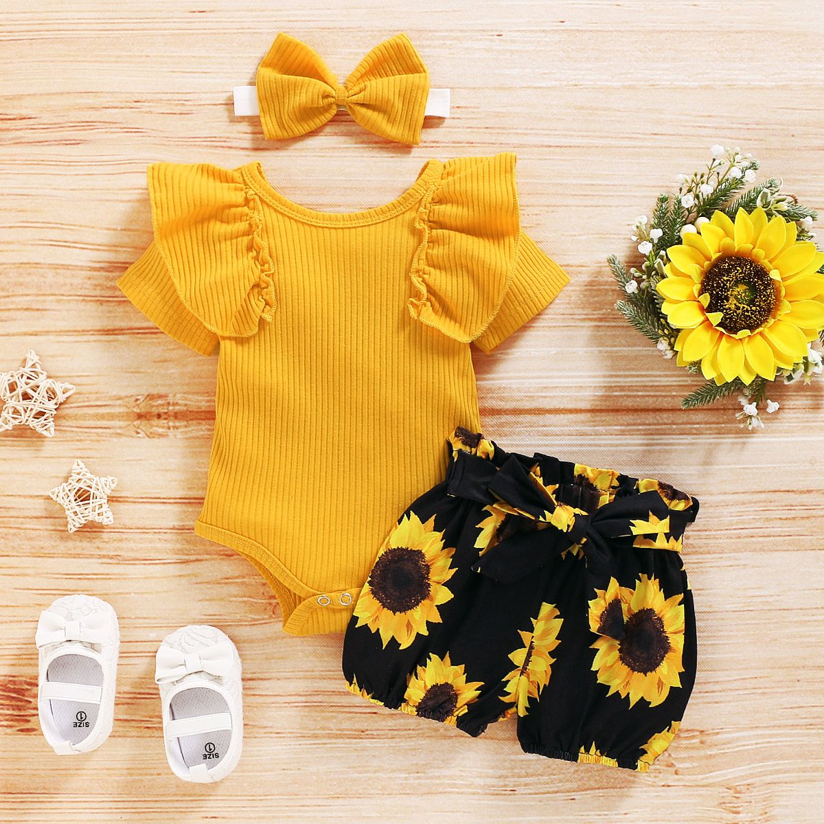 New baby girl clothing Baby jumpsuit Jumpsuit floral pants Cute baby girl summer clothing set