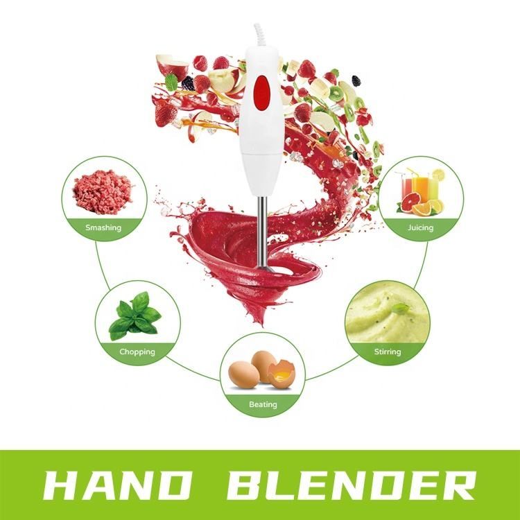 Powerful Hand Blender with 300W Motor and Stainless Steel Blade for Smooth Blending