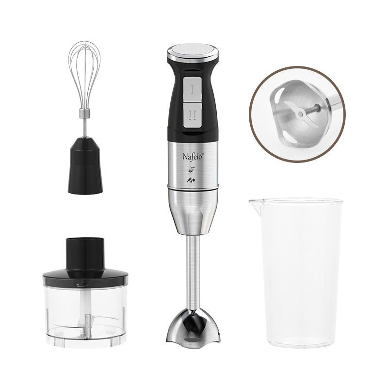 Efficient Hand Blender with 300W Motor and Stainless Steel Blade for Perfect Blending