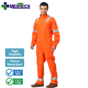 Flame Retardant Coveralls Oil Gas Man Reflective Coveralls for Worker