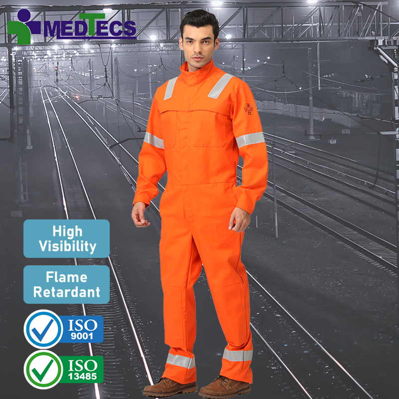 Durability Technician Reflective Safety Coverall Suit For Shipyard Uniform