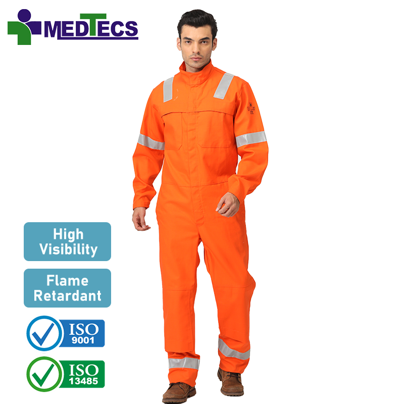 Washable Conjoined Raincoat Flame Retardant Oil Rig Oem Workwear Coverall Reflection Coveralls