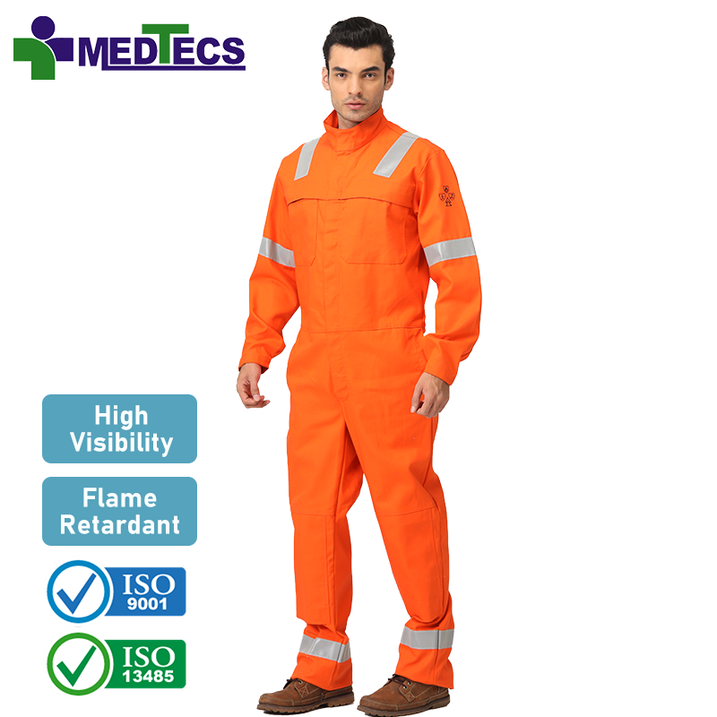 Washable Conjoined Raincoat Flame Retardant Oil Rig Oem Workwear Coverall Reflection Coveralls