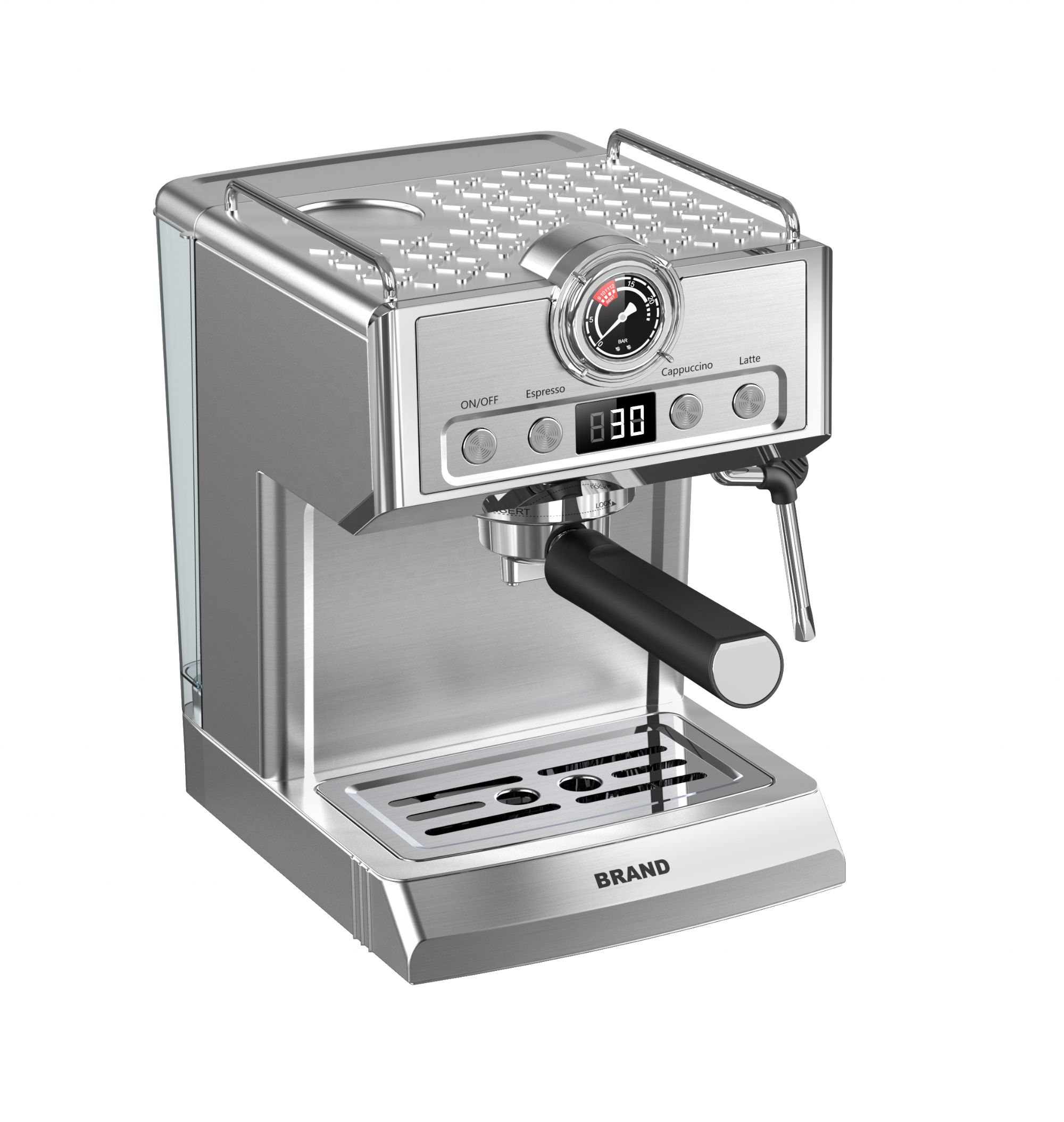 High-Performance Espresso Machine with 20 Bar Pump Touch Control and Stainless Steel Construction for Perfect Coffee Creations