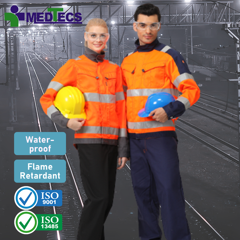 ISO9001 Supplier Work Black Traffic Road Working Mens Safety Reflector Jackets Reflective