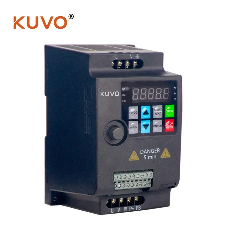 vfd drive 0.75kw frequency converter 220v 50hz 60hz AC motor speed control inverter-Kuvo