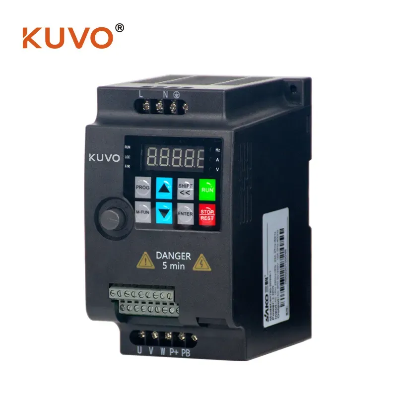 vfd drive 0.75kw frequency converter 220v 50hz 60hz AC motor speed control inverter-Kuvo