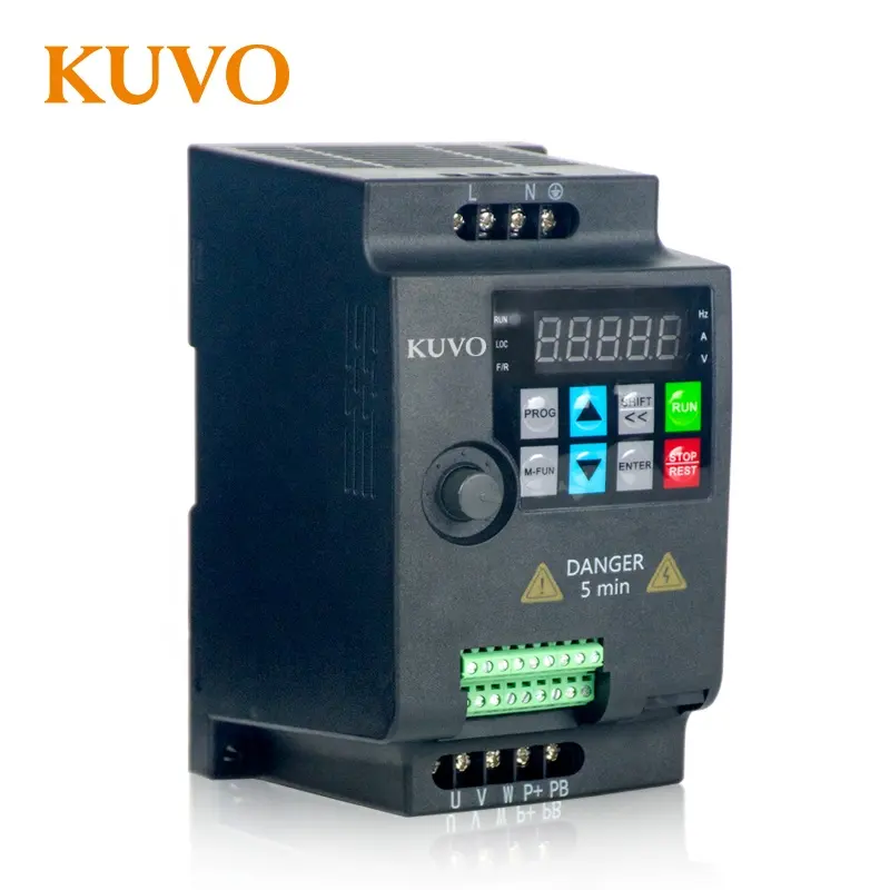 vfd drive 1.5kw frequency converter 220v 50hz 60hz AC motor speed control inverter-Kuvo