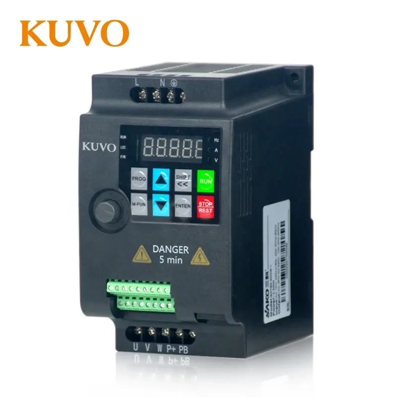 vfd drive 1.5kw frequency converter 220v 50hz 60hz AC motor speed control inverter-Kuvo