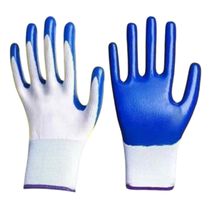 Nitrile impregnated rubber construction site auto repair oil resistant wear-resistant anti-slip safety protection gloves