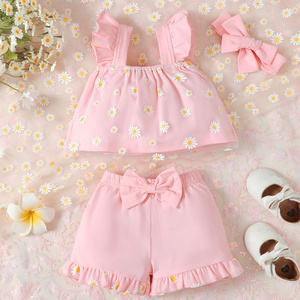 New fashion excellent quality kids girls dress sets toddler girls set boutique