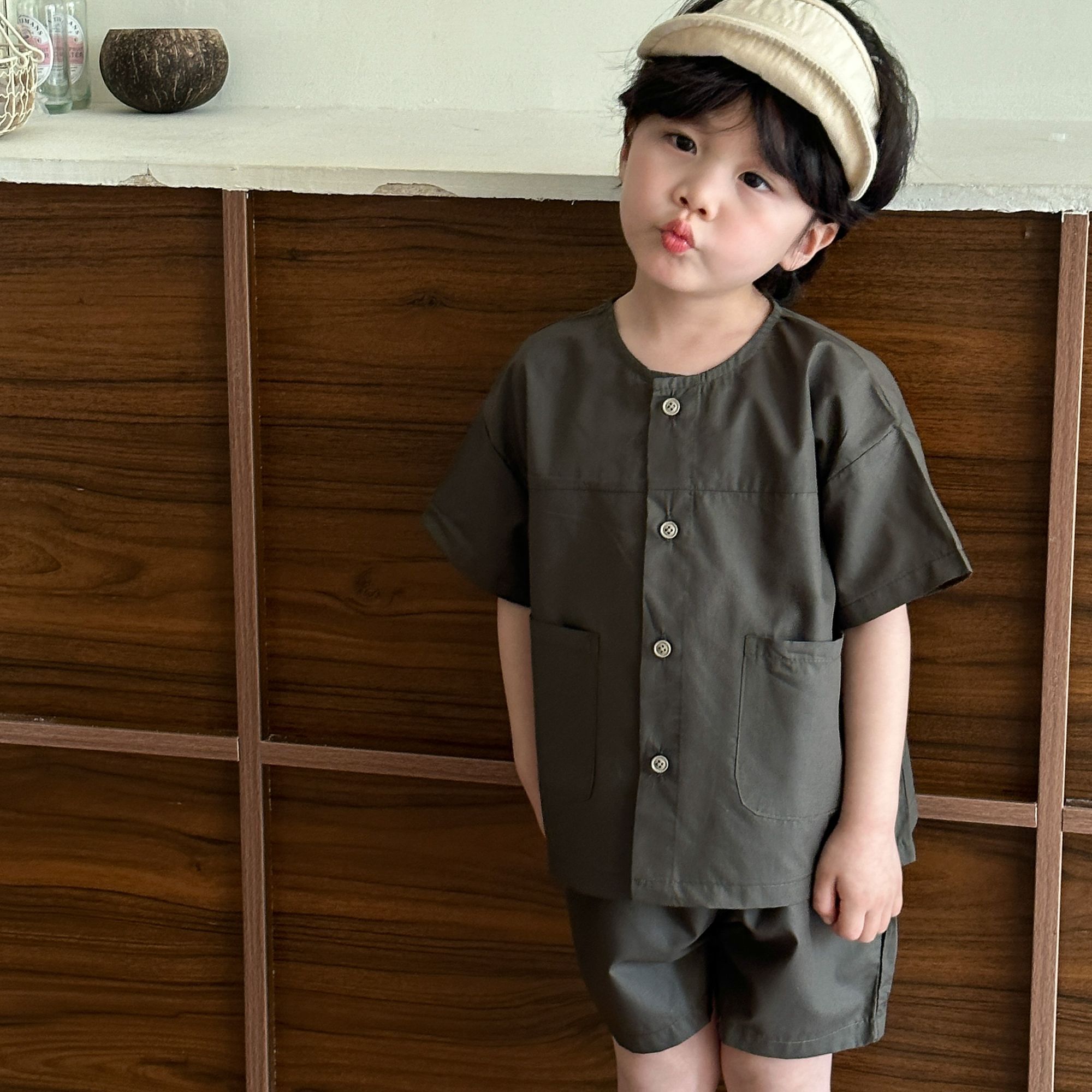 Children's Summer Set Men's Clothing Cotton Loose Baby 2024 New Girl's Casual Short Sleeve Shorts Two Piece Set