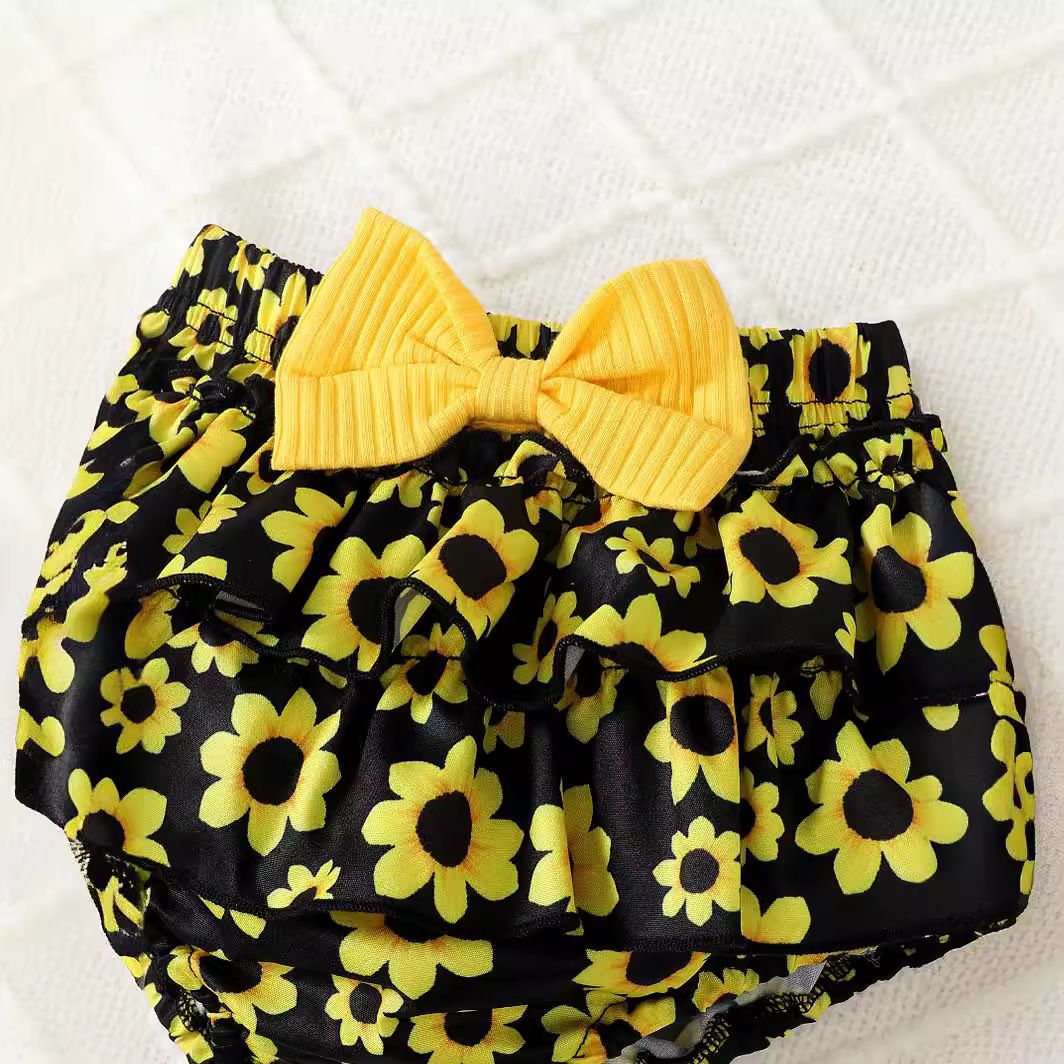 High quality wholesale summer baby set 0-2Y baby clothing girls two-piece set