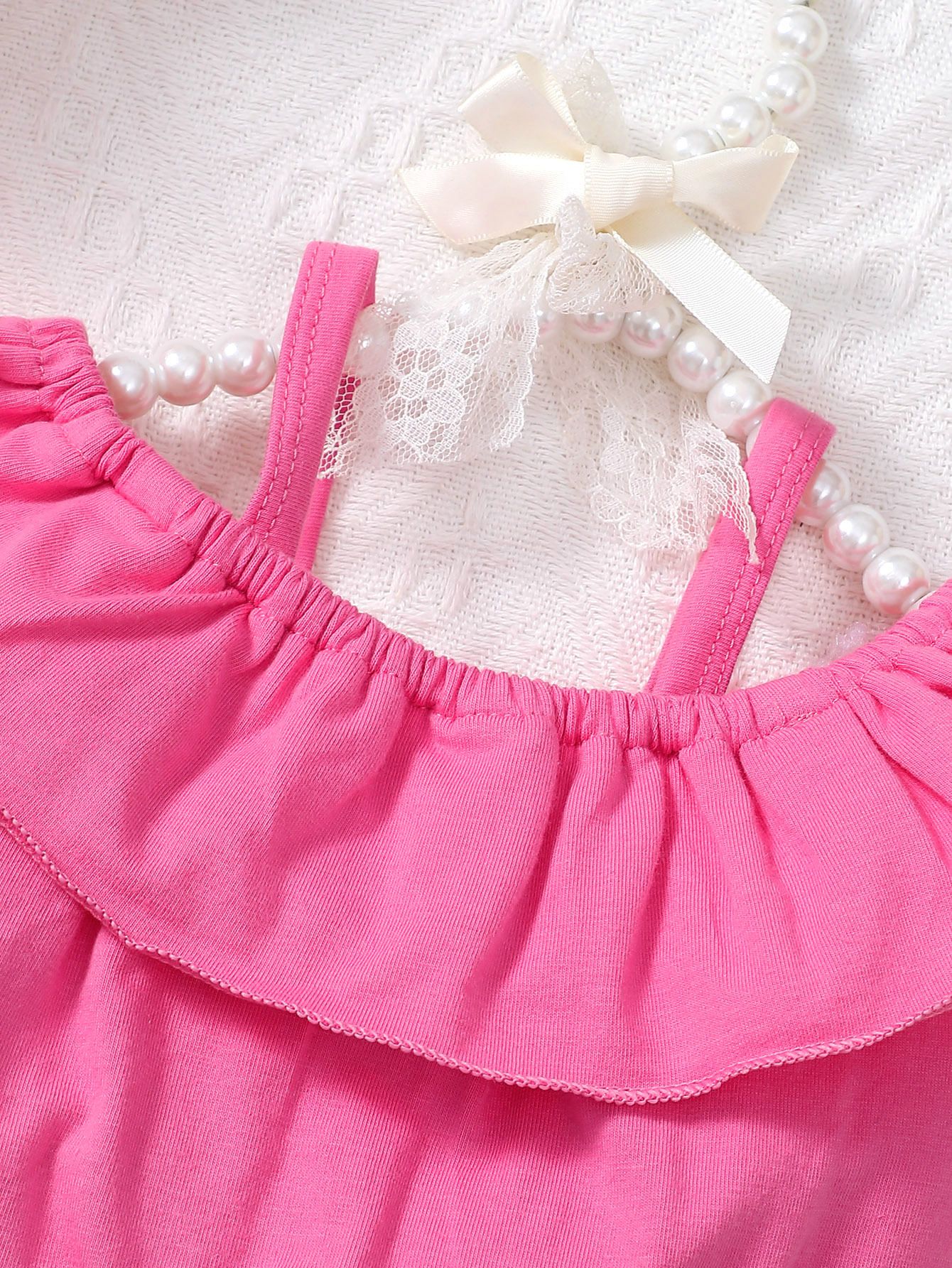 Wholesale Hot selling summer newborn pink top + floral pants set 2pcs baby girl clothing toddler set