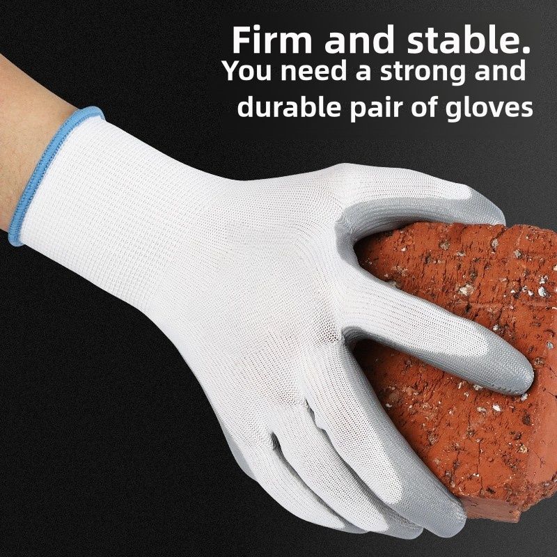 Nitrile construction site oil discharge safety protection labor protection gloves