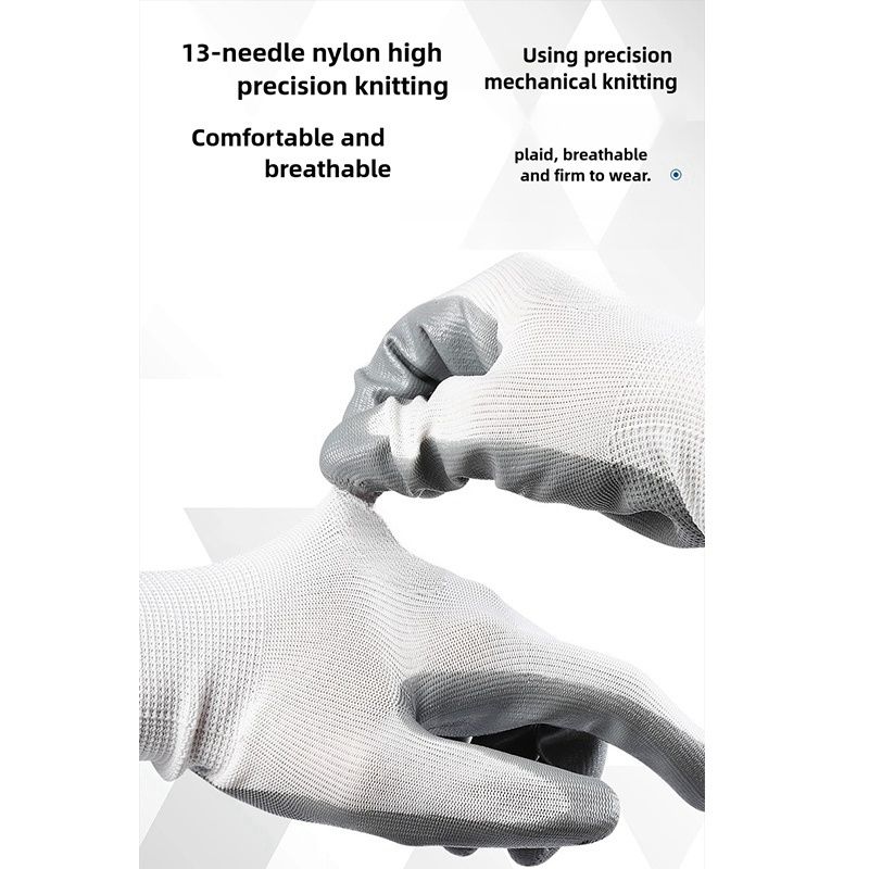 Nitrile construction site oil discharge safety protection labor protection gloves