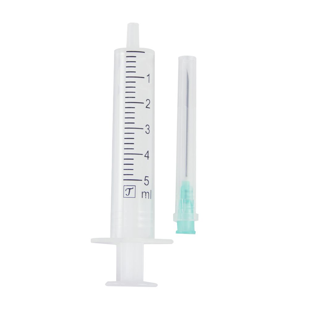 Latex Free Plastic Medical 5ml Disposable 2 Parts Syringe