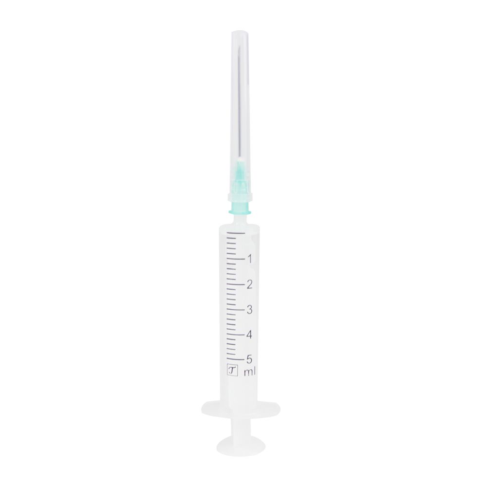 Latex Free Plastic Medical 5ml Disposable 2 Parts Syringe