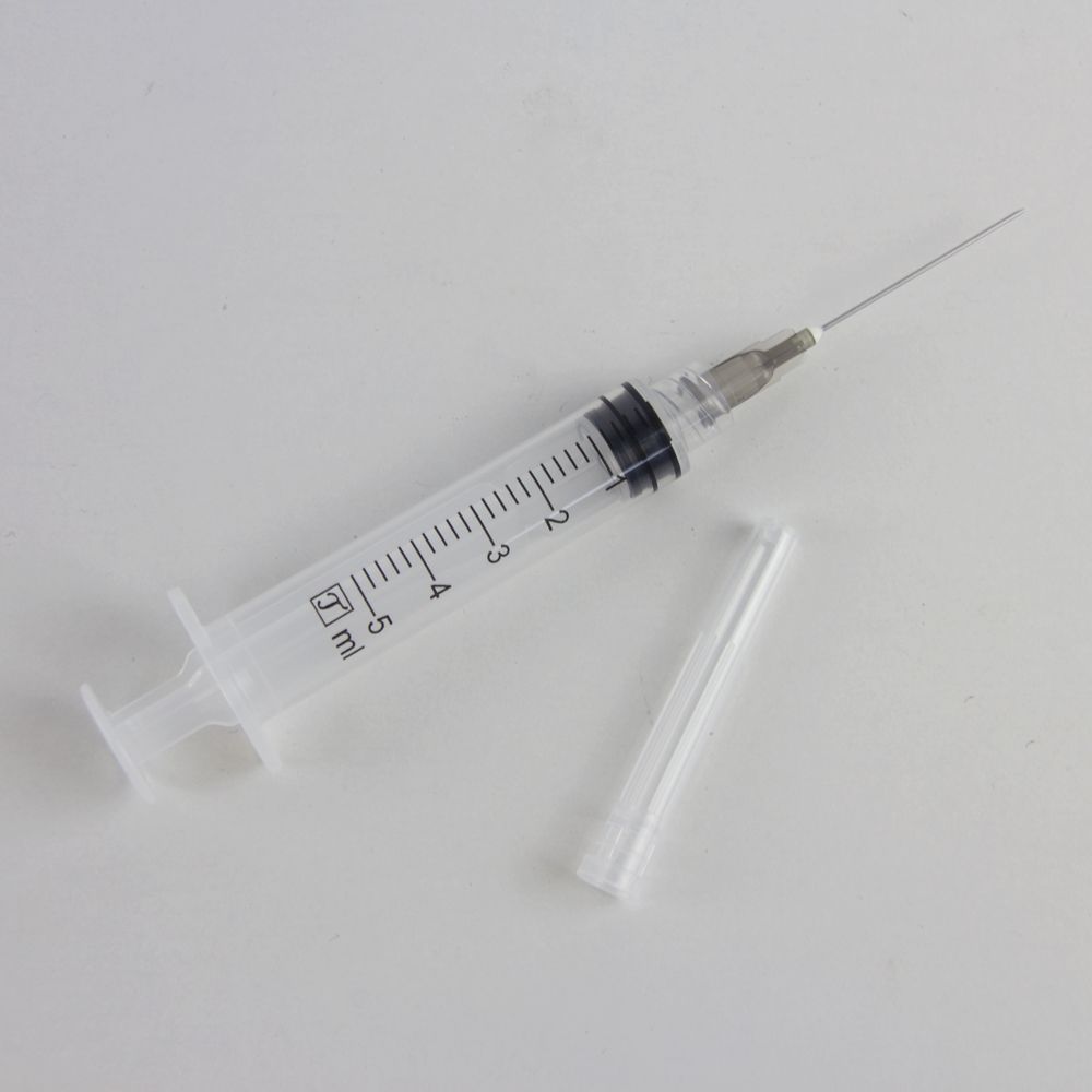 Disposable Vaccine 5ml Medical Injection Plastic Luer Slip Syringes