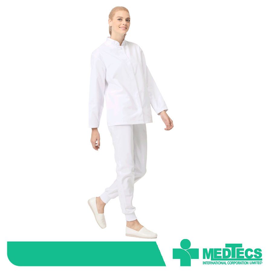 f,Custom lame retardant chef restaurant coat uniform