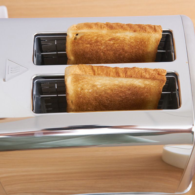 stainless steel 2 slice Multi-functional Retro Toaster Smart LED touch screen bread toaster