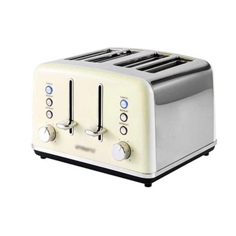 Bread Breakfast Maker Hotel Household 220V 4 Grooves Toaster