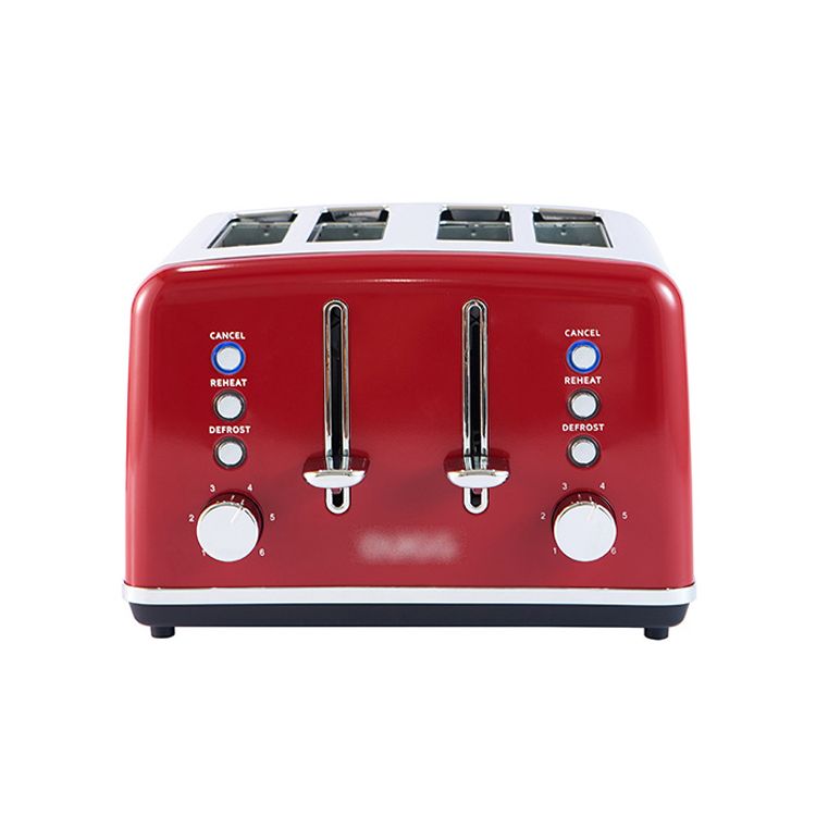 Bread Breakfast Maker Hotel Household 220V 4 Grooves Toaster