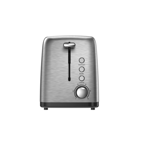 TS1258 Stainless Steel 2 Slice Toaster with Multi-Function Reheat, Defrost, Cancel, and Adjustable Browning