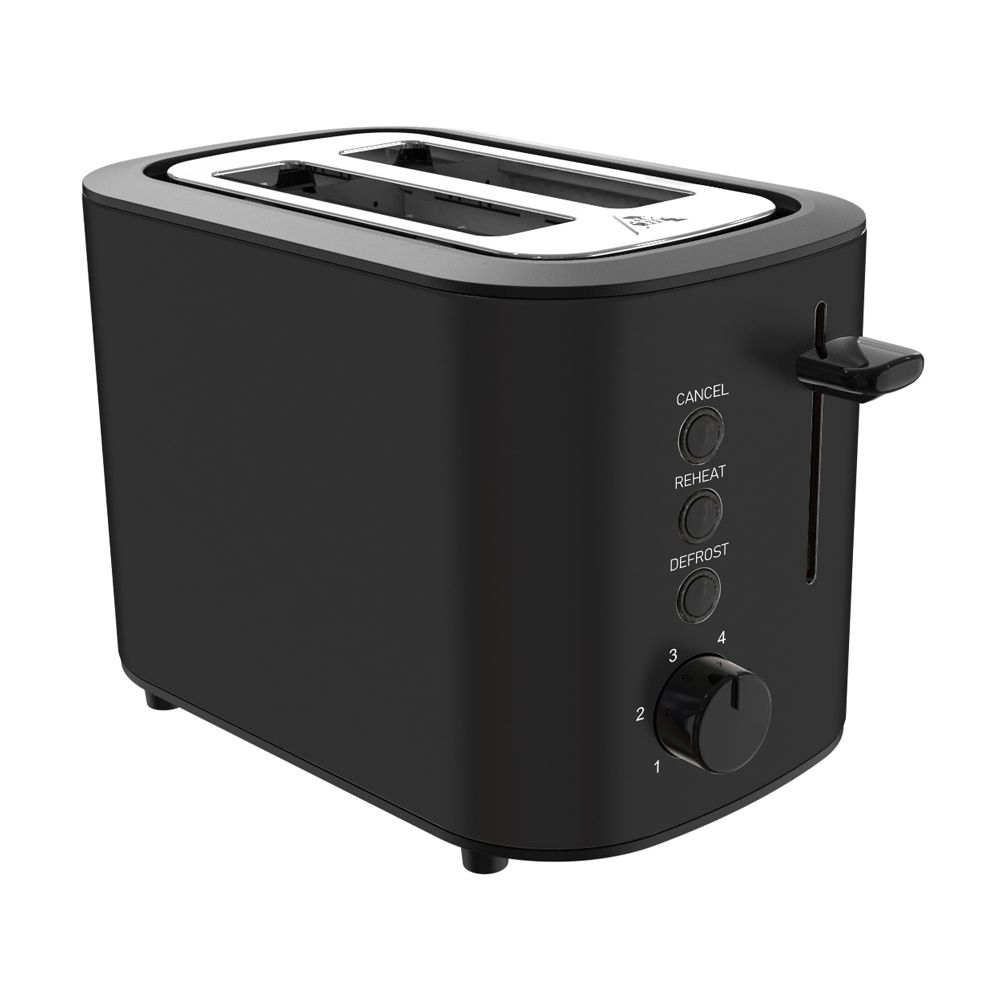 Two Slices Stainless Steel Bread Toaster With Defrosting Warming Up Function