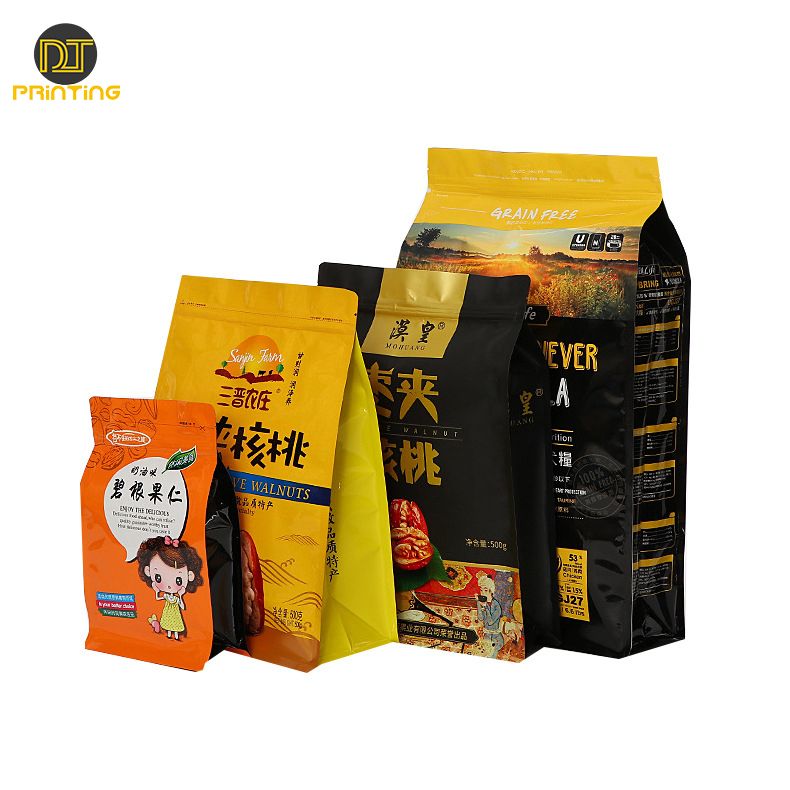 Custom printed stand up zip lock plastic bags mylar pouch for coffee packaging for tea packaging