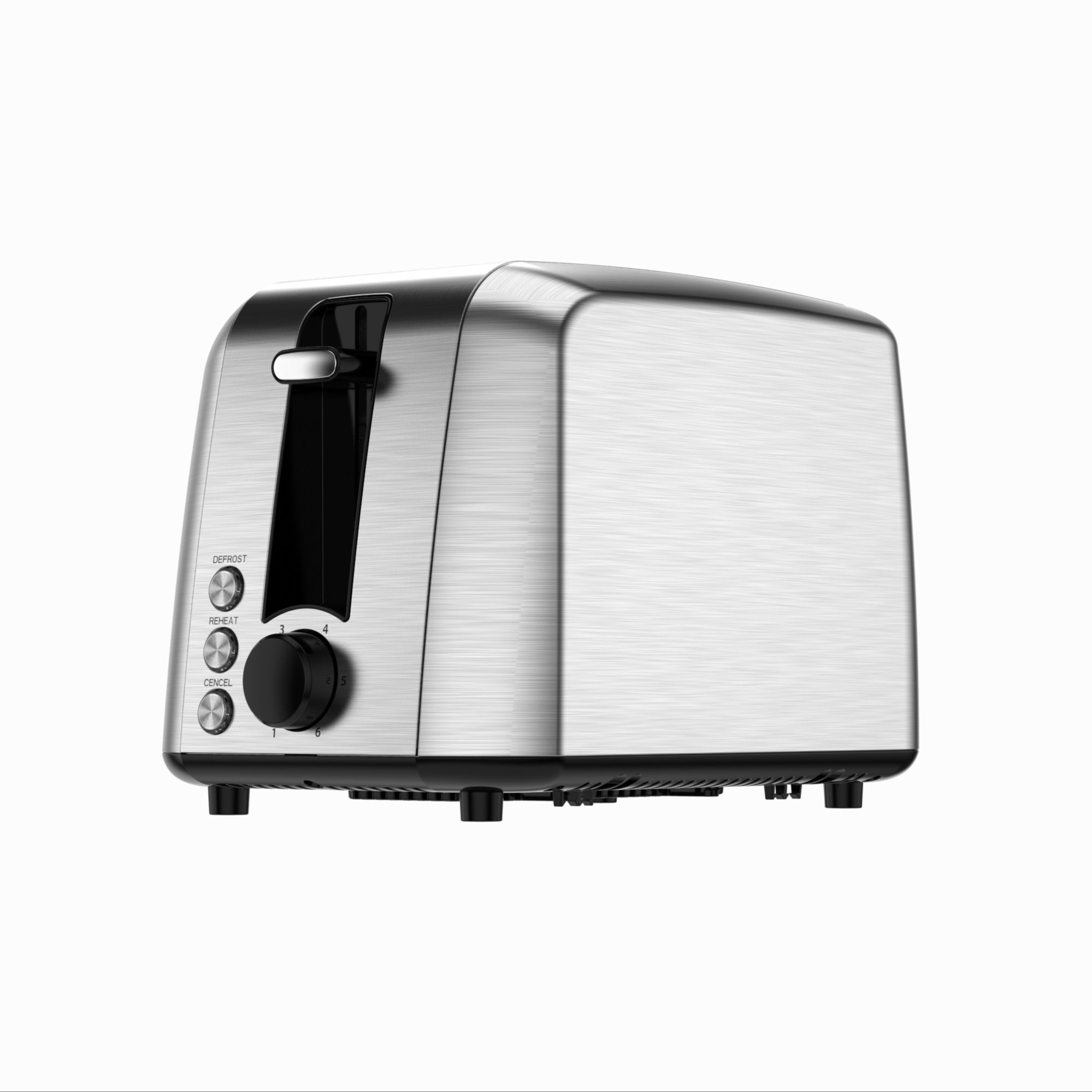 TS1200 2 Slice Toaster with Stainless Steel Design Multi-Function Defrost Reheat Adjustable Browning