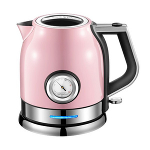 1.8L European Style Electrical Water Kettle Boil Dry Protection Fast Boiling Kettle with Colorful Coating