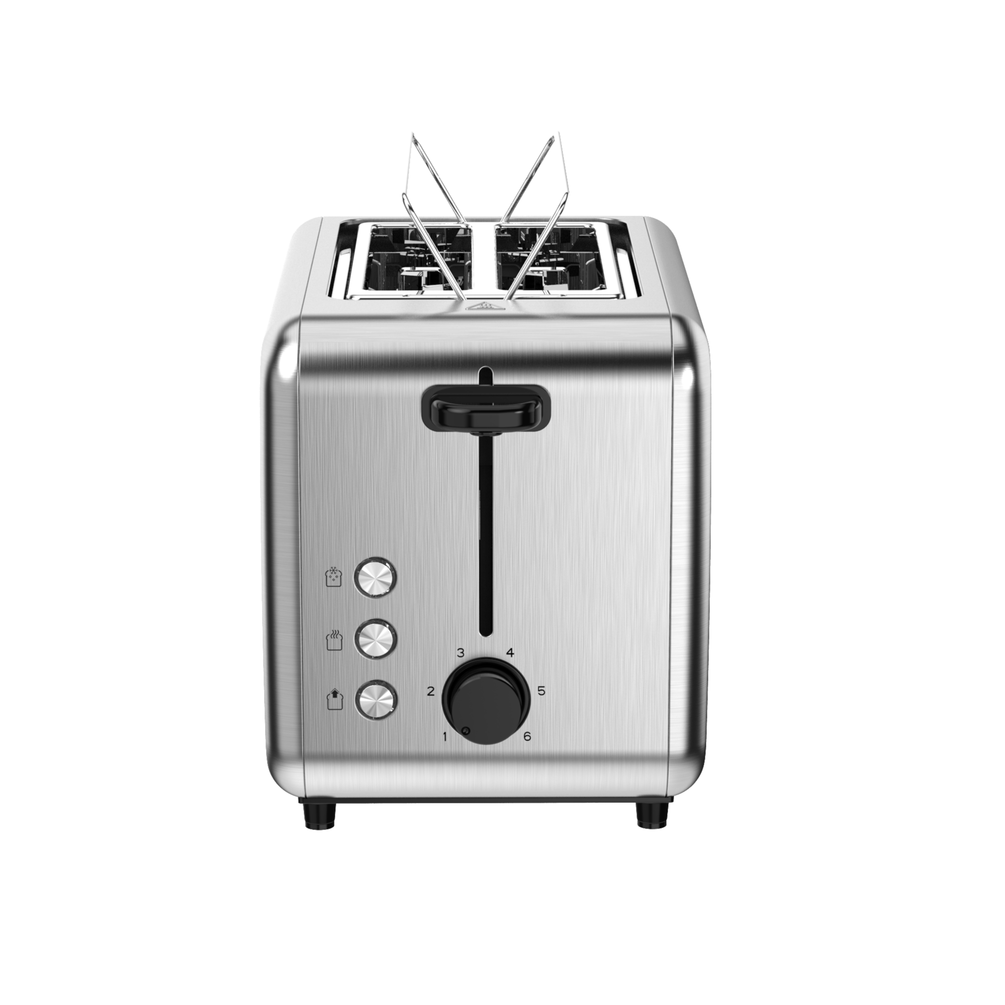 TS1218 2 Slice Stainless Steel Toaster with Multi-Function Defrost Reheat Cancel Adjustable Browning and Bun Warmer