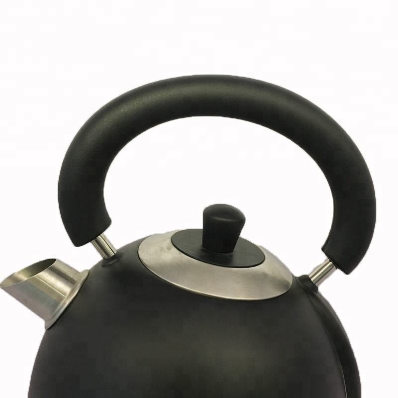 Stainless steel electric kettle with black coating big size boiling pot with Water Level Gauge