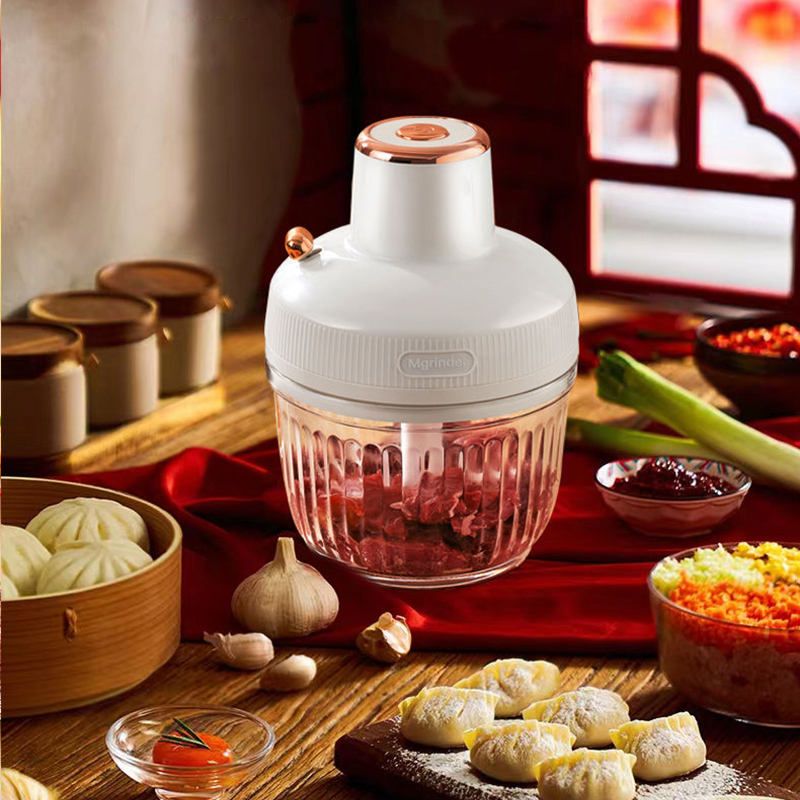 2L Electric Garlic Pounder Automatic Meat Grinders Meat Grinder Machine for Home Use