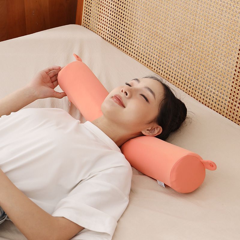 Memory Foam Bendable Travel Pillows Long Round Support Sleeping Bolster Neck Pillow