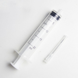 Medical Disposable 20ml Injection Plastic Syringe With Needle