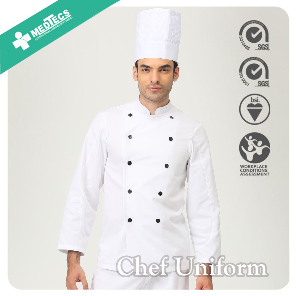 Customized Master Chef Cooking Jacket Designer Chef Coats Restaurant Uniform