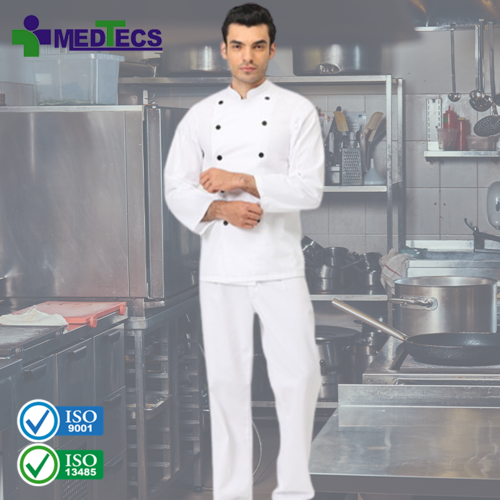 Kitchen Wear Chef Jacket Breathable Chef Uniform Cook Coat