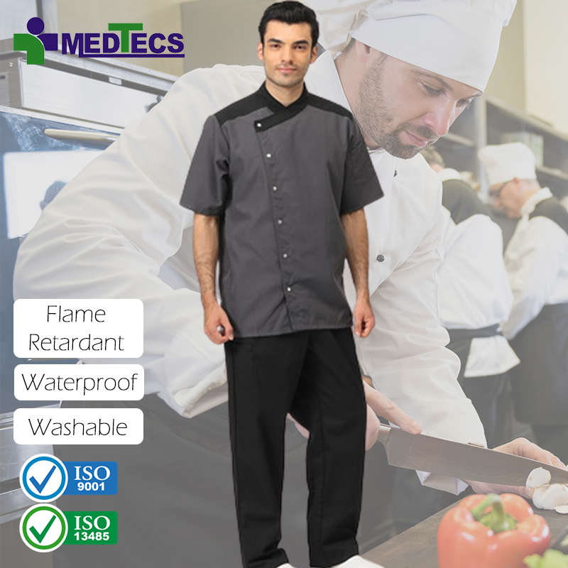 Premium Quality New Design Kitchen Fashion Cook Suit Hotel Chef Coat Tunic Jacket Uniform