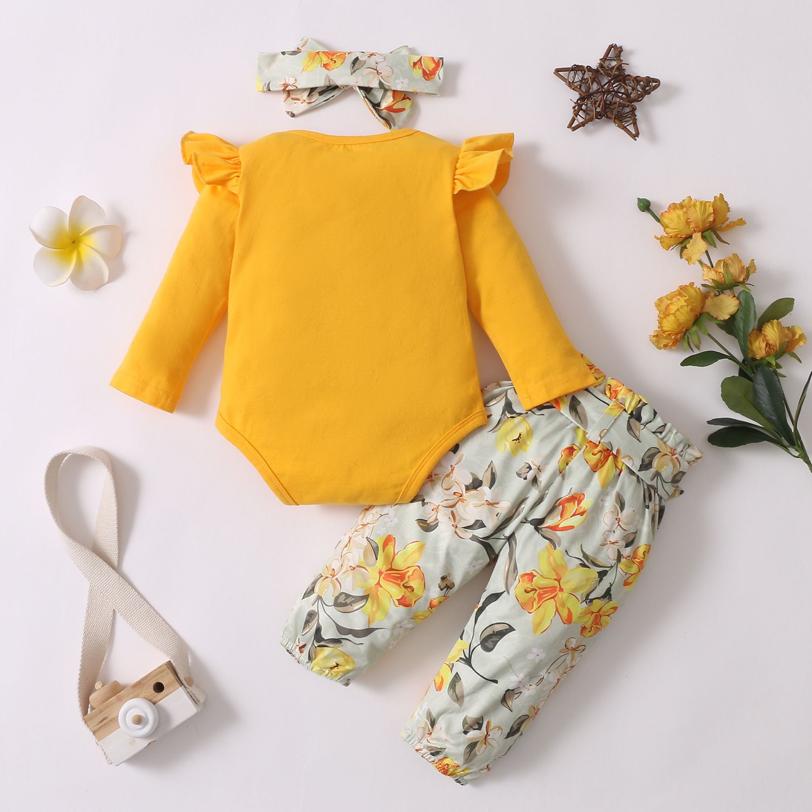 High qualityToddler Infant Baby Girl Clothes Long Sleeve Top long pants Set For Baby Girl