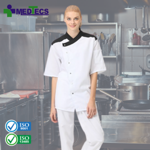 Soil Release Treatment Washable Tunic Chef Coat