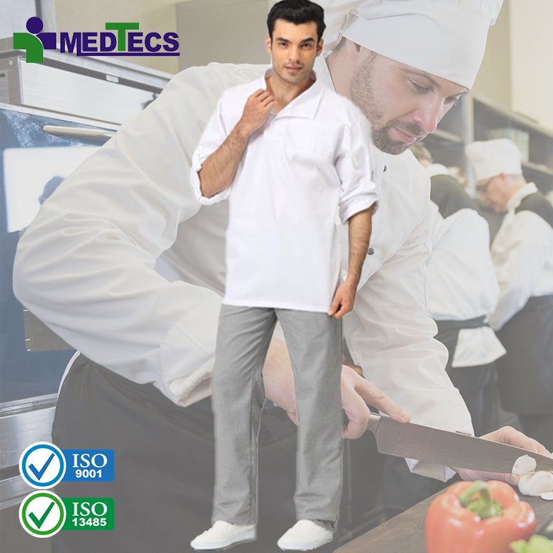 Soil Release Treatment Restaurant Kitchen Wear Men Cook Pants Trousers