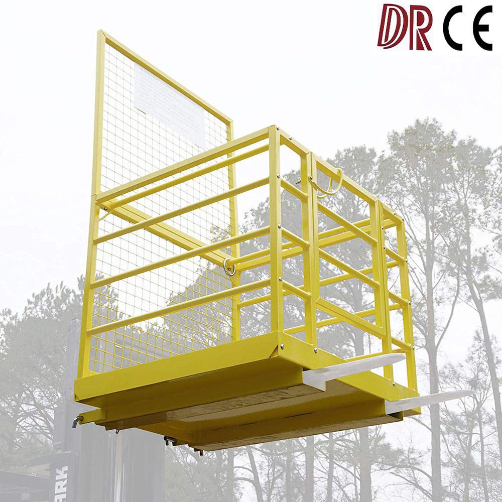 High secure use long time forklift man cage products manufacture